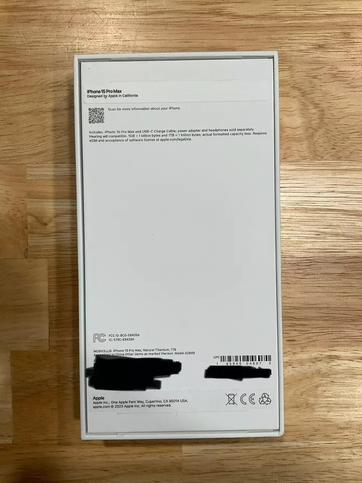 Apple iPhone 15 Pro Max - 1 TB - Natural Titanium (Unlocked)